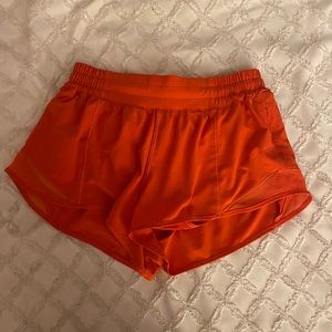 NWOT Lululemon size 6 Hotty Hot Shorts 2.5” Carnation Red